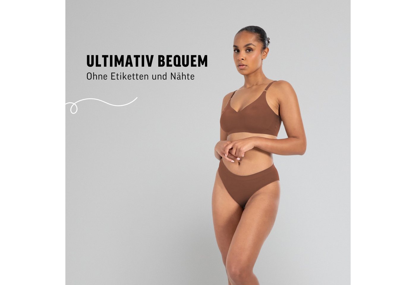 Smilodox Bralette Nysa mit Cups, leicht bügellos Komfort BH, anpassbare Träger Hochwertige Underwear, vielseitig einsetzbar, leichte Shapewear – Bild 3 von 5