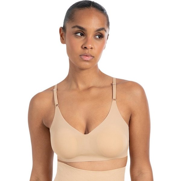 Smilodox Bralette Nysa mit Cups, leicht bügellos Komfort BH, anpassbare Träger Hochwertige Underwear, vielseitig einsetzbar, leichte Shapewear