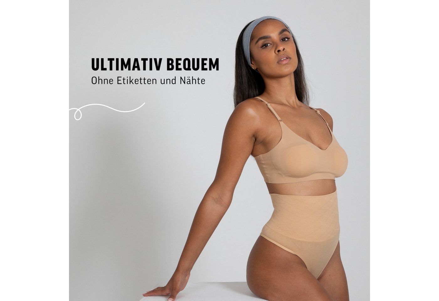 Smilodox Bralette Nysa mit Cups, leicht bügellos Komfort BH, anpassbare Träger Hochwertige Underwear, vielseitig einsetzbar, leichte Shapewear – Bild 3 von 5