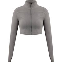 SMILODOX Crop Jacke Brianna, Größe XS in Grau