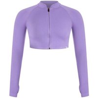 SMILODOX Crop Jacke Harly, Größe S in Lila