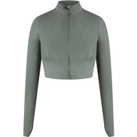 SMILODOX Crop Jacke Nilai, Größe M in Braun