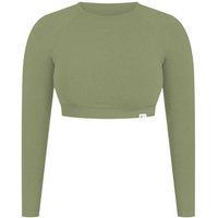 SMILODOX Crop Longsleeve Bethy, Größe XL in Braun