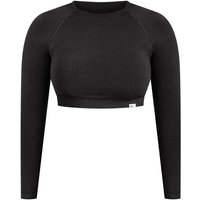 SMILODOX Crop Longsleeve Bethy, Größe L in Schwarz