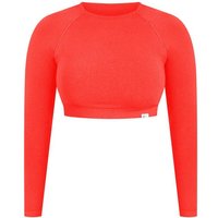 SMILODOX Crop Longsleeve Bethy, Größe XL in Rot