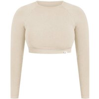 SMILODOX Crop Longsleeve Bethy, Größe XL in Braun