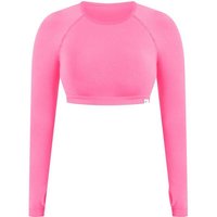 SMILODOX Crop Longsleeve Linnea, Größe L in Pink