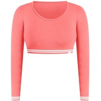 SMILODOX Crop Longsleeve Miriel, Größe S in Pink