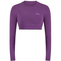SMILODOX Crop Longsleeve Thalina, Größe XS in Lila