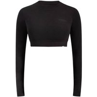 SMILODOX Crop Longsleeve Thalina, Größe M in Schwarz