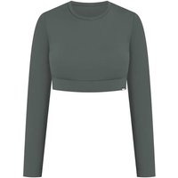 SMILODOX Crop Longsleeve Tisha, Größe XS in Grün