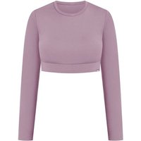SMILODOX Crop Longsleeve Tisha, Größe L in Lila