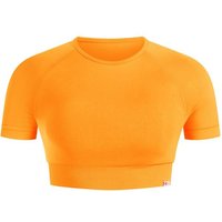 SMILODOX Crop Shirt Elna, Größe XL in Orange