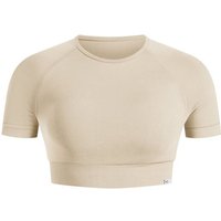 SMILODOX Crop Shirt Elna, Größe XL in Braun
