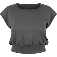 SMILODOX Crop Top Jorina, Größe M in Grau