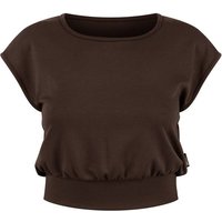 SMILODOX Crop Top Jorina, Größe L in Braun