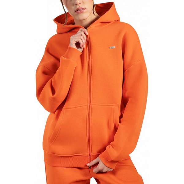 Smilodox Hoodie Lyanna, Oversize Zip Kapuzenpullover mit Reißverschluss, Flauschig Sweatshirt Kängurutasche Pulli Sweater warm bequem Streetstyle Alltag
