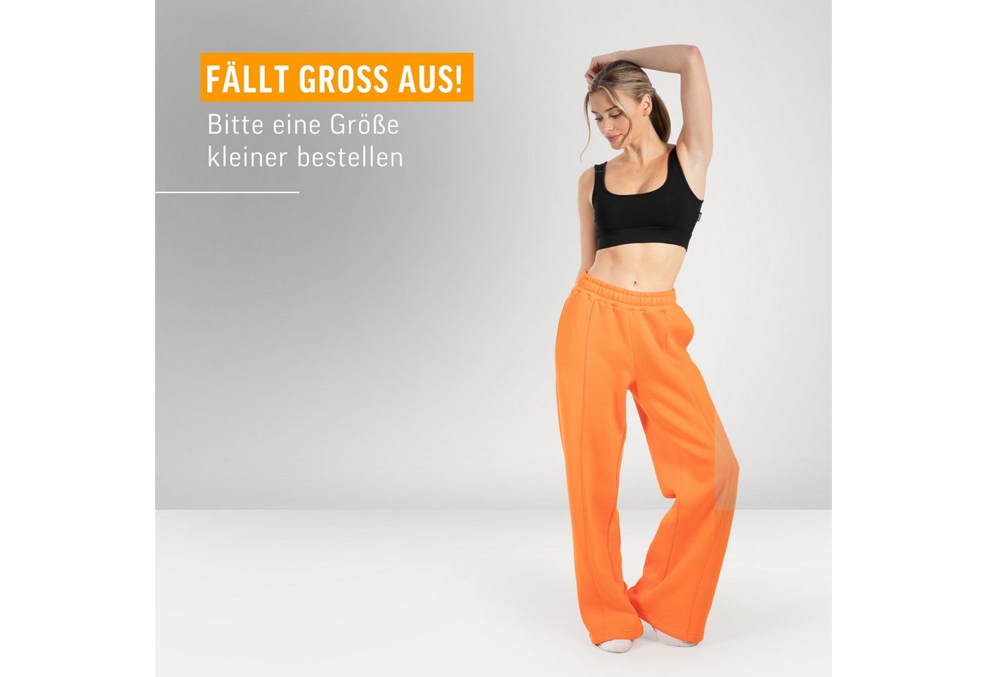 Smilodox Jogginghose Damen Siara, Bequeme Freizeithose mit Seitentaschen, Gym & Homewear Trainingshose mit verstellbarem Beinabschluss – Bild 3 von 5