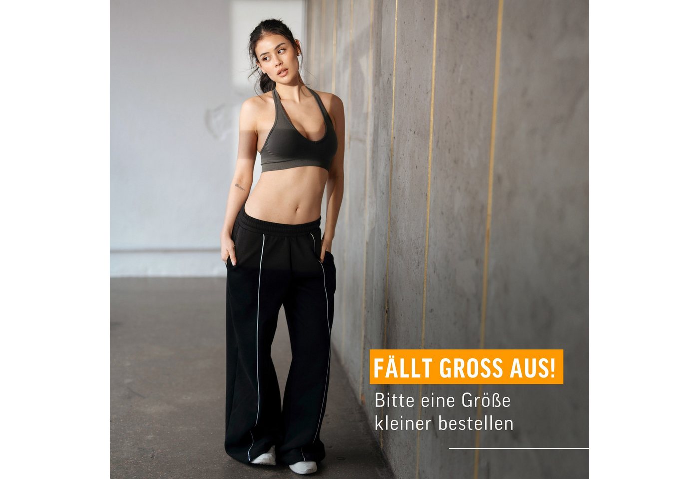Smilodox Jogginghose Damen Siara, Bequeme Freizeithose mit Seitentaschen, Gym & Homewear Trainingshose mit verstellbarem Beinabschluss – Bild 3 von 5