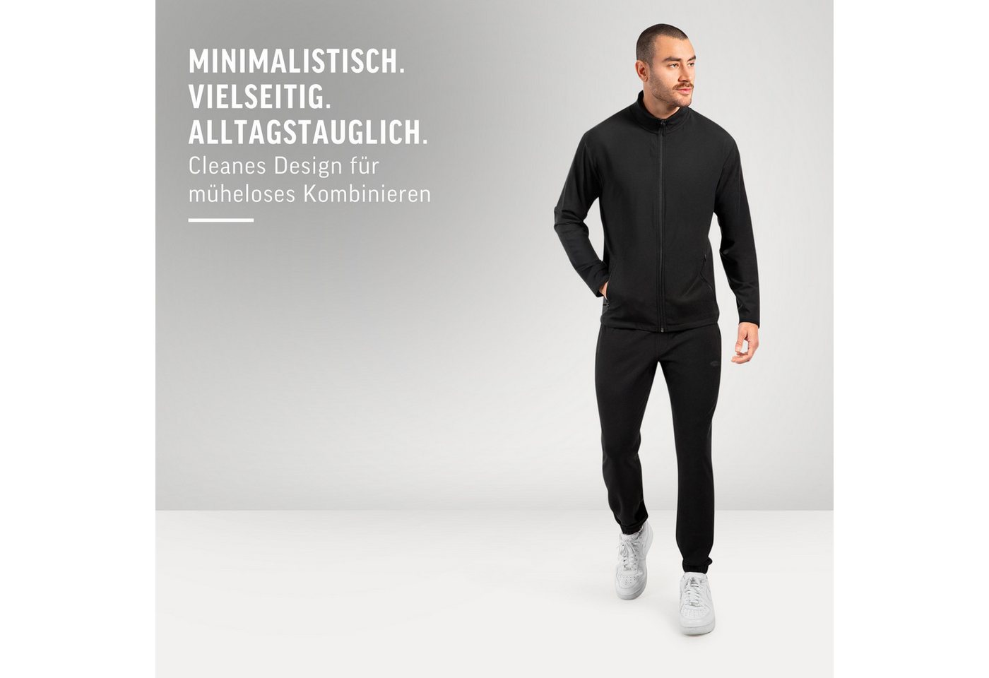 Smilodox Jogginghose Delian, Bequeme Sporthose mit 3D Rubber Print, Elastischem Bund Hohe Bewegungsfreiheit Minimalistisches Design, Freizeit Gym Alltag – Bild 3 von 5