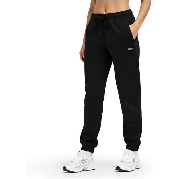 Smilodox Jogginghose Laurena, Regular Fit Sweathose mit Kordelzug am Bund, Metallabel angenehmes Material Bündchen an Beinabschlüssen Sport Alltag Fitness