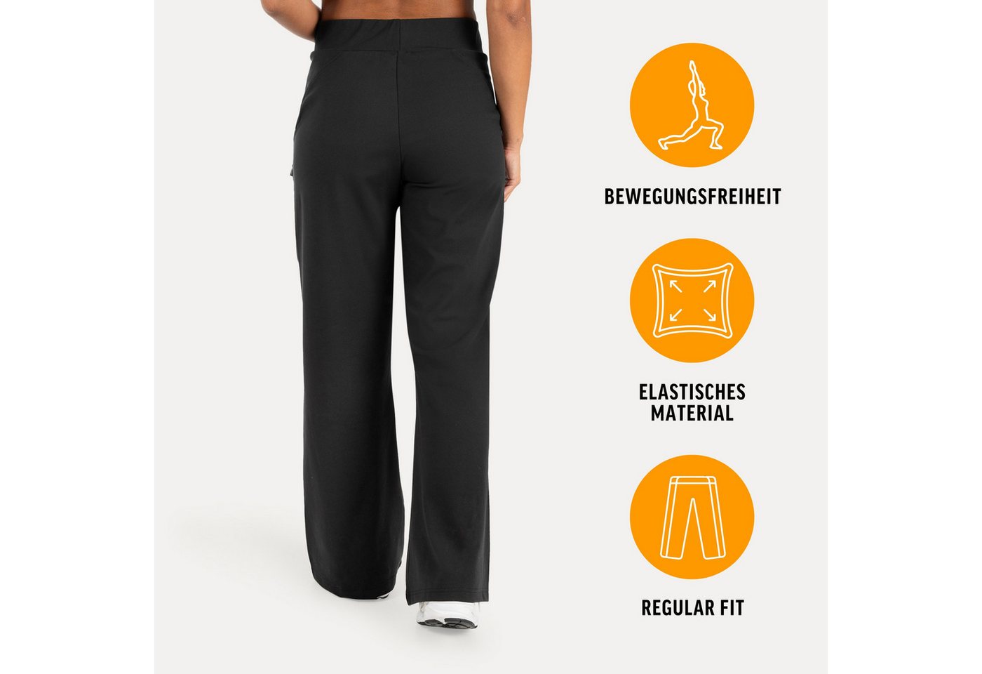 Smilodox Jogginghose Maveni, Sweatpants mit Stretch, Regular Fit, für Fitness & Freizeit Bequemer Bund, elastisches Material, Casual, Streetwear – Bild 2 von 5