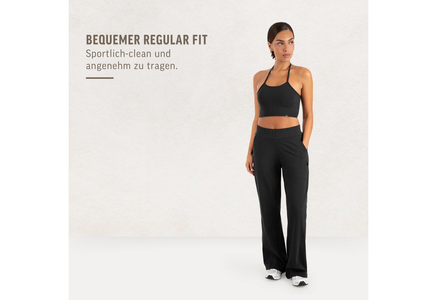 Smilodox Jogginghose Maveni, Sweatpants mit Stretch, Regular Fit, für Fitness & Freizeit Bequemer Bund, elastisches Material, Casual, Streetwear – Bild 3 von 5