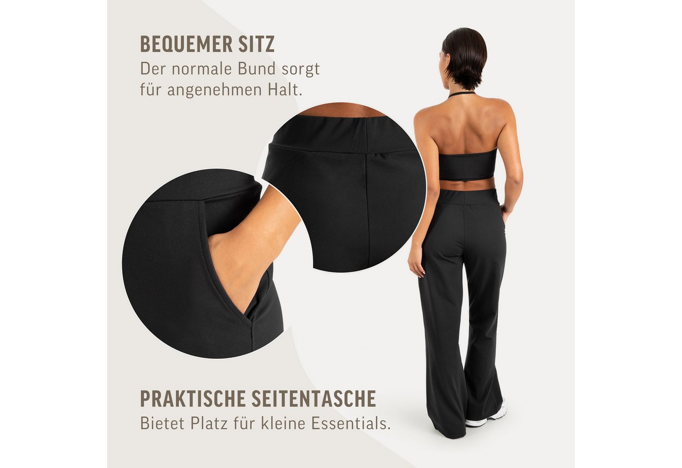 Smilodox Jogginghose Maveni, Sweatpants mit Stretch, Regular Fit, für Fitness & Freizeit Bequemer Bund, elastisches Material, Casual, Streetwear – Bild 5 von 5