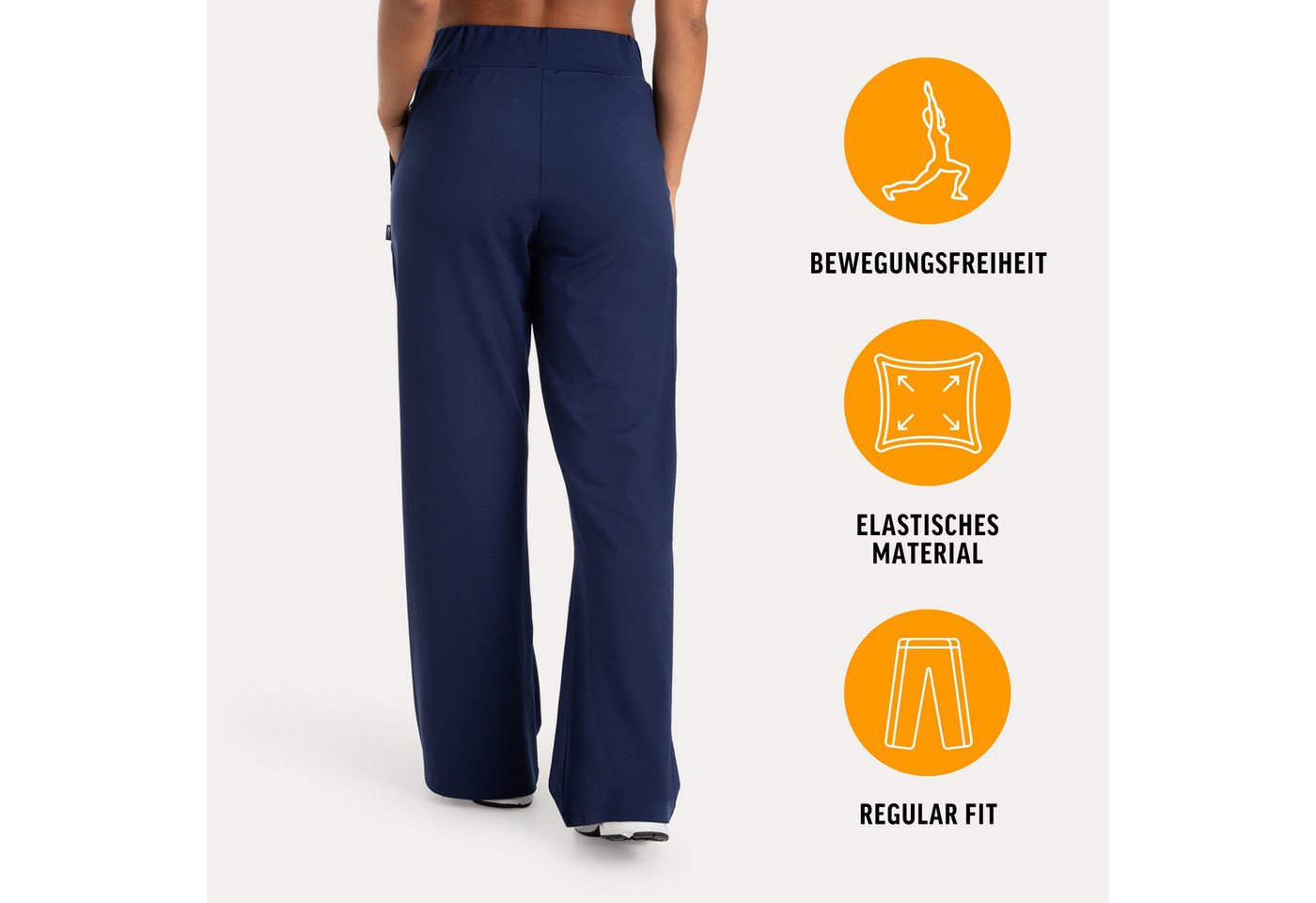 Smilodox Jogginghose Maveni, Sweatpants mit Stretch, Regular Fit, für Fitness & Freizeit Bequemer Bund, elastisches Material, Casual, Streetwear – Bild 2 von 5
