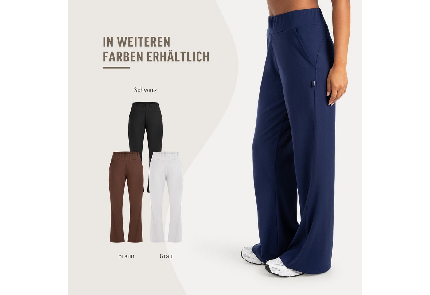 Smilodox Jogginghose Maveni, Sweatpants mit Stretch, Regular Fit, für Fitness & Freizeit Bequemer Bund, elastisches Material, Casual, Streetwear – Bild 4 von 5