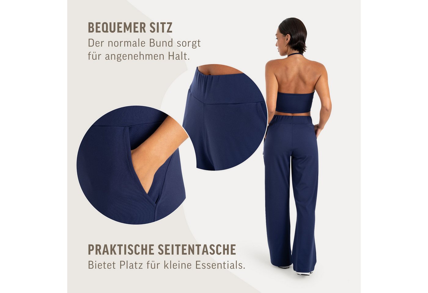 Smilodox Jogginghose Maveni, Sweatpants mit Stretch, Regular Fit, für Fitness & Freizeit Bequemer Bund, elastisches Material, Casual, Streetwear – Bild 5 von 5
