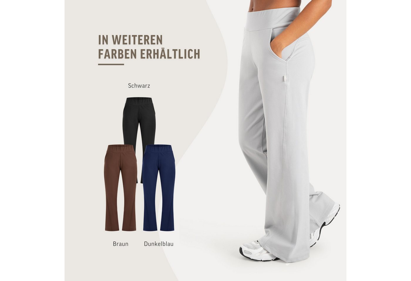 SMILODOX Jogginghose Maveni, Größe L in Grau – Bild 4 von 5