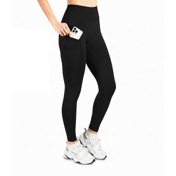 Smilodox Leggings Adrielle, Seamless Leggings mit Seitentasche – Sport & Freizeit Mit Seitentasche, Seamless, Figurbetonte Leggings, Stretch-Material