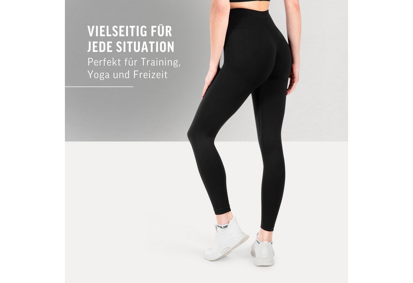 Smilodox Leggings Adrielle, Seamless Leggings mit Seitentasche – Sport & Freizeit Mit Seitentasche, Seamless, Figurbetonte Leggings, Stretch-Material – Bild 3 von 5