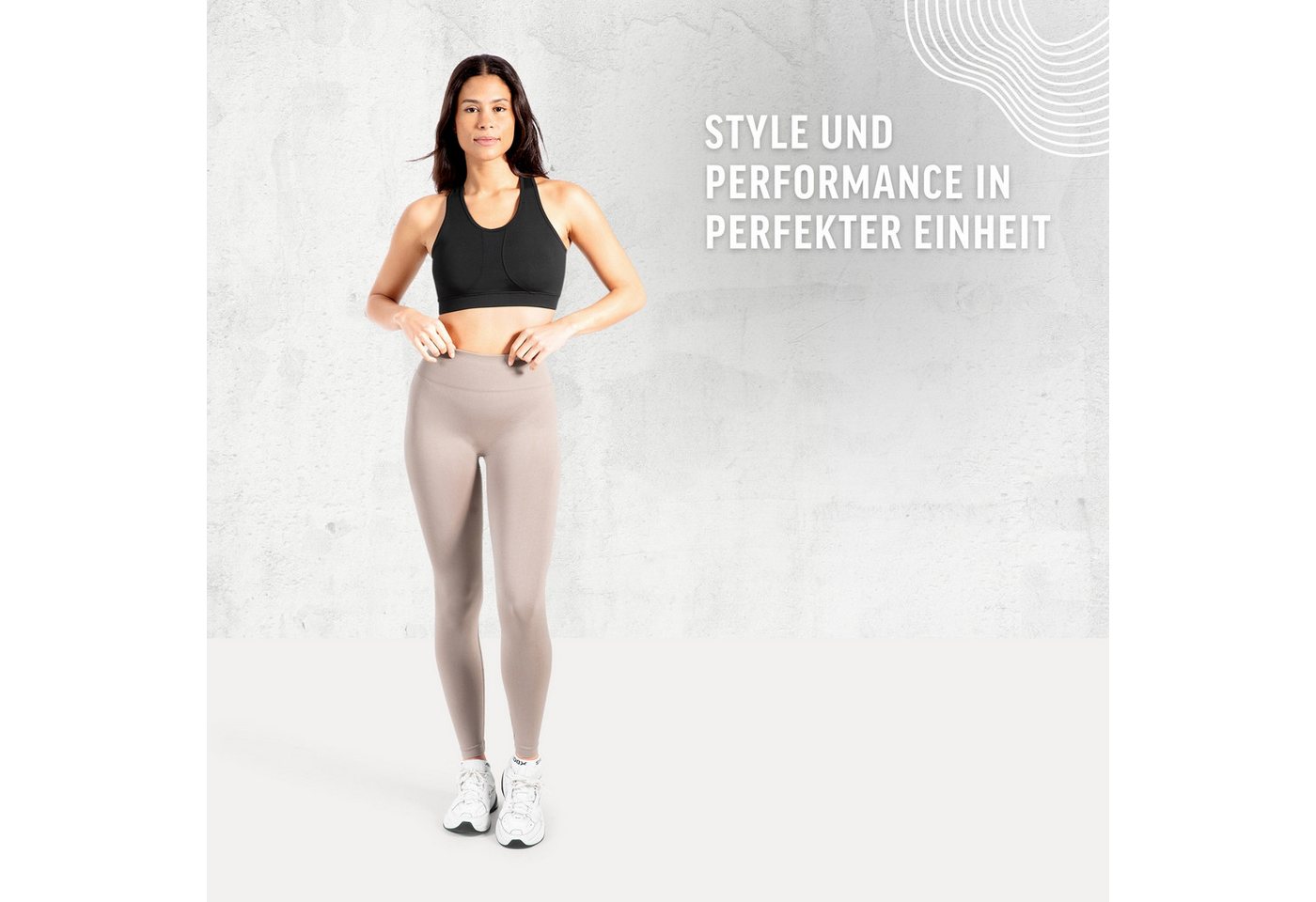 Smilodox Leggings Alira, Butt Lift Sporthose, Nahtlos High Waist V-Shape Sport Leggins Seamless Schweißabsorbierend Trainingshose, Blickdicht Sport Alltag – Bild 3 von 5