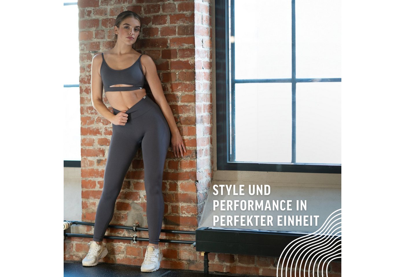 Smilodox Leggings Alira, Butt Lift Sporthose, Nahtlos High Waist V-Shape Sport Leggins Seamless Schweißabsorbierend Trainingshose, Blickdicht Sport Alltag – Bild 3 von 5