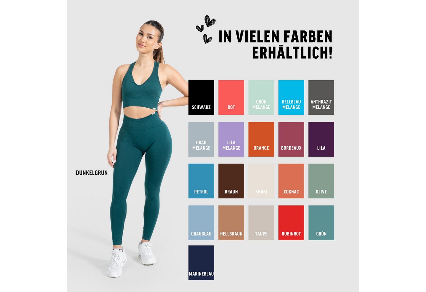Smilodox Leggings Amaze Pro mit Scrunch-Effekt, High Waist V-Shape Sport & Yogahose Seamless Push Up Booty Fitnesshose Blickdicht Yoga Gym Figurformend – Bild 4 von 5