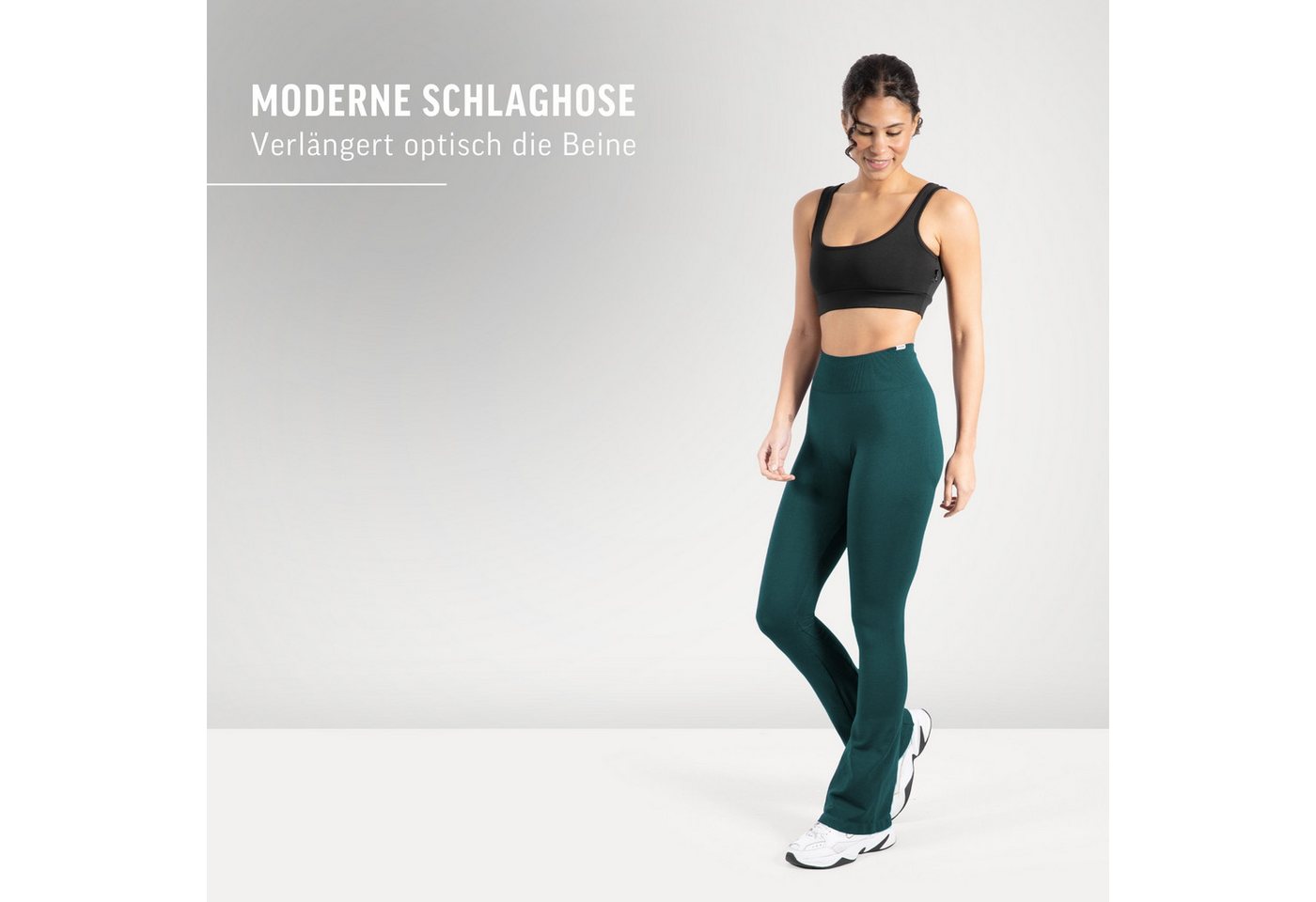 Smilodox Leggings Aylin Scrunch, Leggings mit Booty Push Effekt, Gym, Yoga & Freizeit Scrunch Naht, Booty Push, Weites Bein, Elastisch, High Waist – Bild 3 von 5