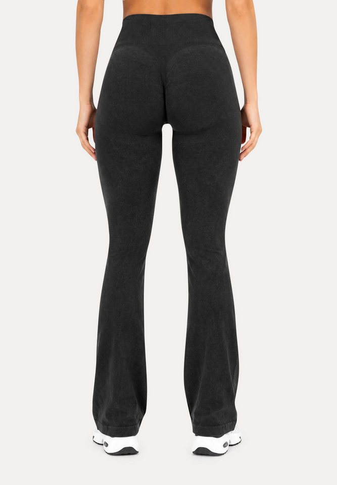 Smilodox Leggings Aylin Scrunch, Leggings mit Booty Push Effekt, Gym, Yoga & Freizeit Scrunch Naht, Booty Push, Weites Bein, Elastisch, High Waist – Bild 2 von 5