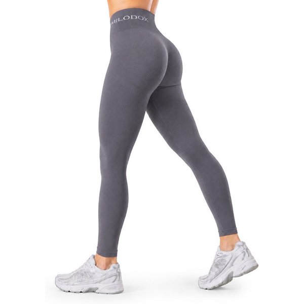 Smilodox Leggings Azura, Push Up Booy Fitnessleggings mit Schriftzug Sport & Alltag Scrunch Butt Squat-Sicher High Waist Seamless Yoga Gymhose Blickdicht