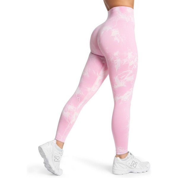 Smilodox Leggings Becci, Seamless High Waist Scrunch Sporthose, Batik-Effekt & Muster Figurformende Kontur, elastisch, Blickdicht, Gym Yoga Training Workout