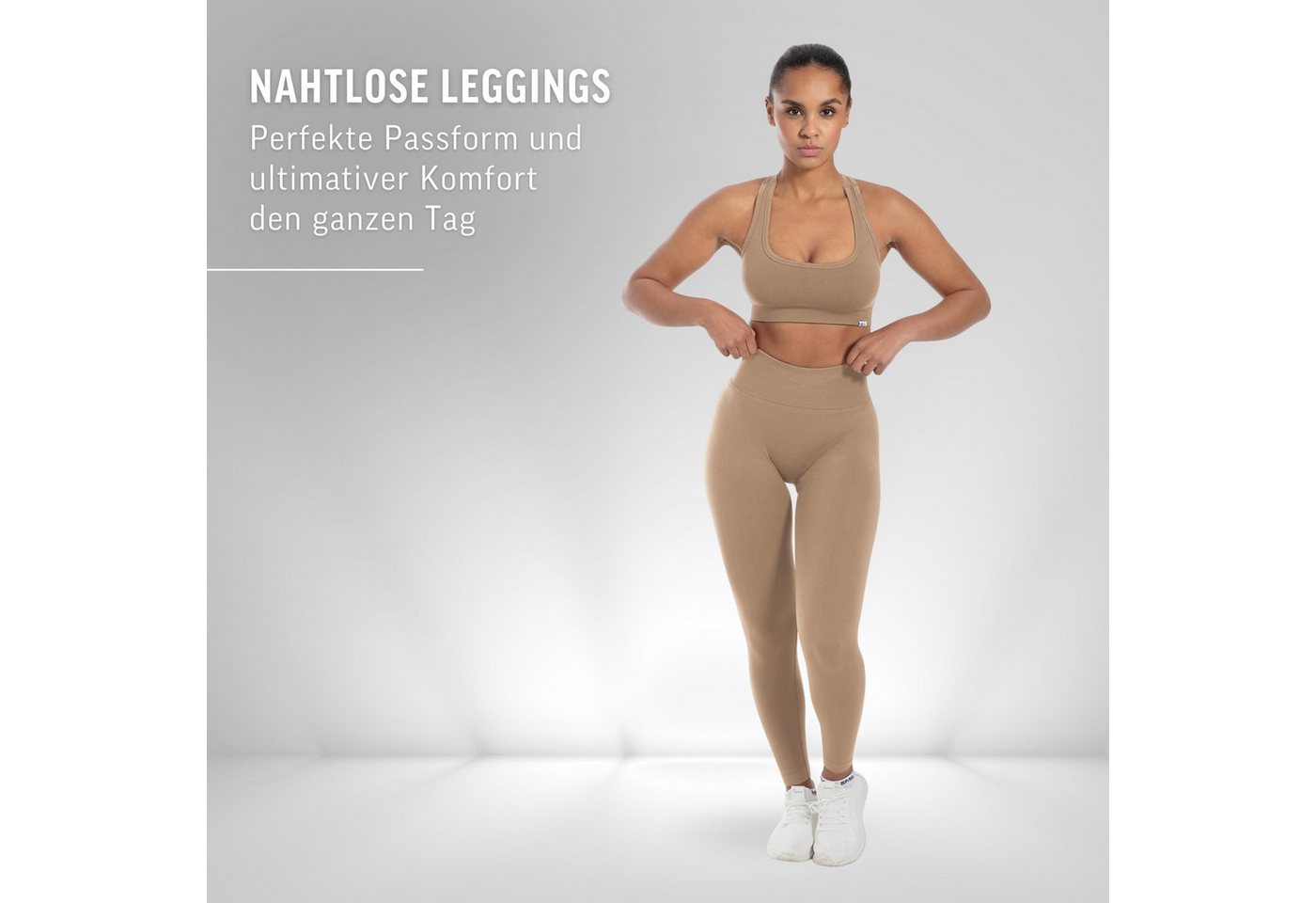 Smilodox Leggings Elin, Butt Lift Sporthose, Highwaist V-Shape Gym Leggings Shaped Fit Squatproof Seamless Trainingshose Sport Yoga Alltag – Bild 3 von 5