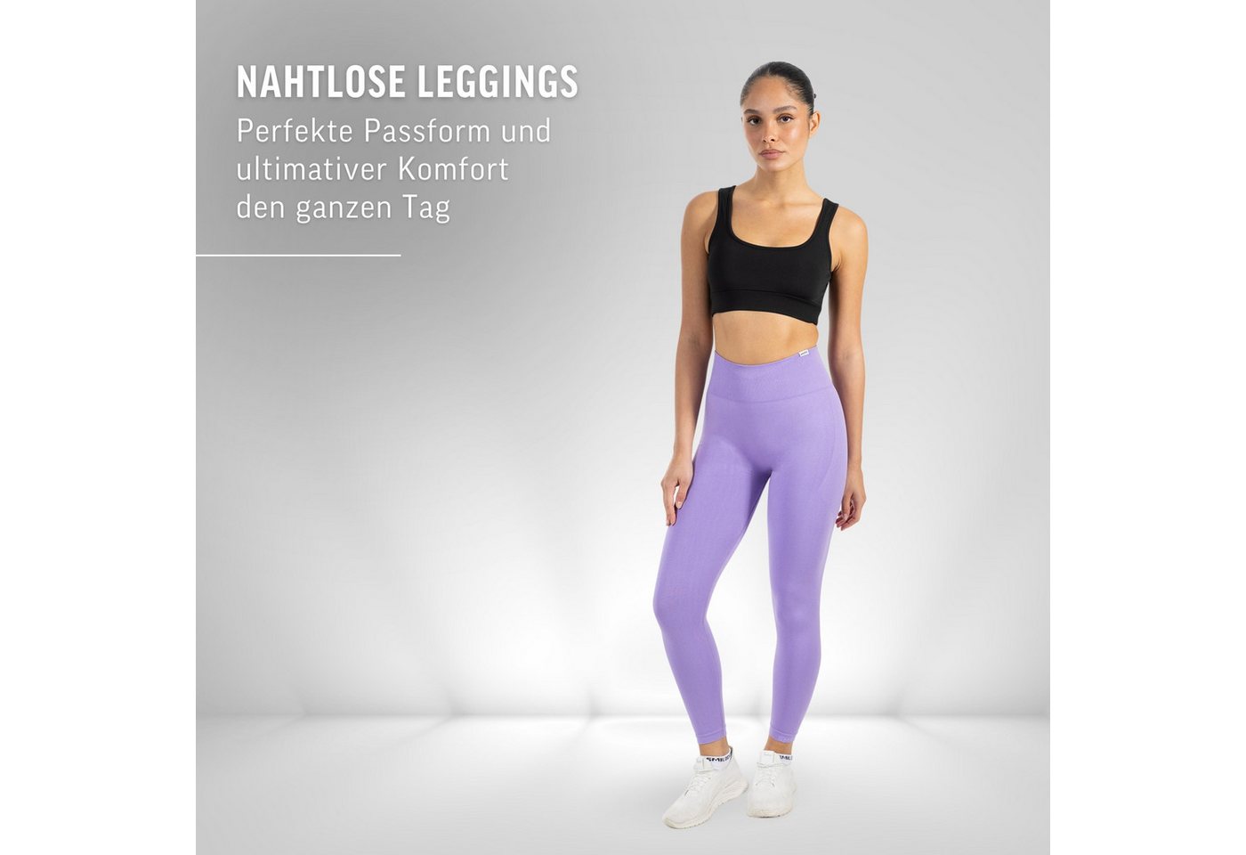 Smilodox Leggings Elin, Butt Lift Sporthose, Highwaist V-Shape Gym Leggings Shaped Fit Squatproof Seamless Trainingshose Sport Yoga Alltag – Bild 3 von 5