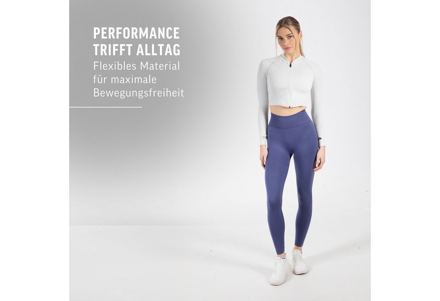 Smilodox Leggings Fenja, High Waist Performance Sportleggings Bequemer Passform, Seamless Design, Schmeichelnder Silhouette für Yoga – Bild 3 von 5