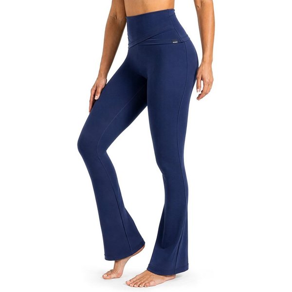 Smilodox Leggings Florea Damen, Schlaghose, Soft Touch & Stretch, für Gym & Alltag Flared Fit, Soft Touch, Blickdicht, Komfortbund