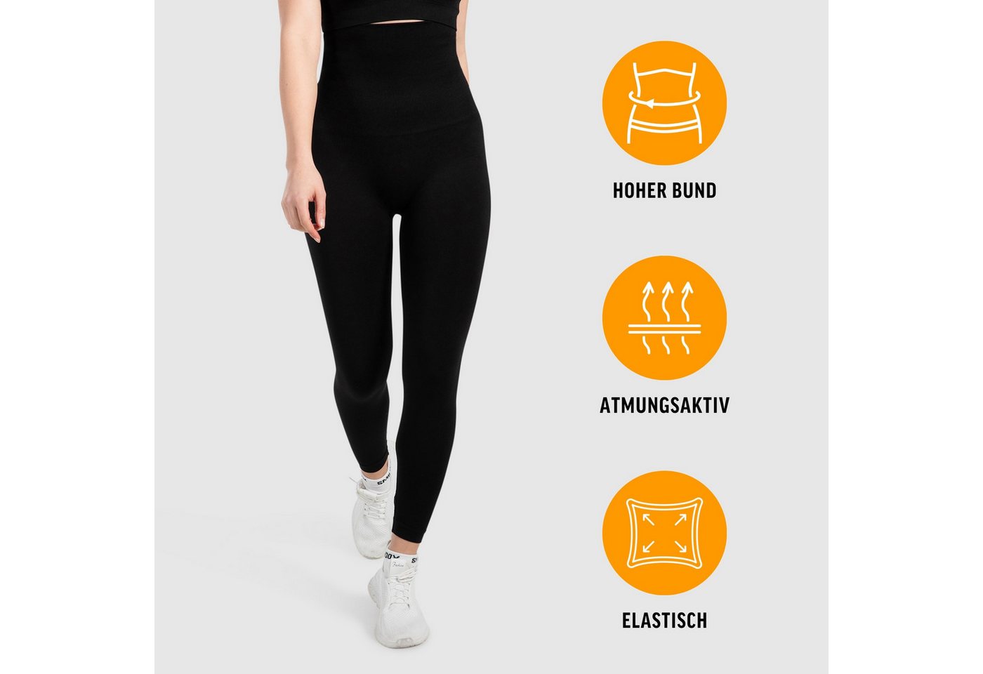 Smilodox Leggings Lenia, Nahtlose High Waist Sporthose, Scrunch-Effekt, Blickdicht Butt Lift Fitnesshose, elastisch figurformend, Yoga Freizeit Workout – Bild 2 von 5