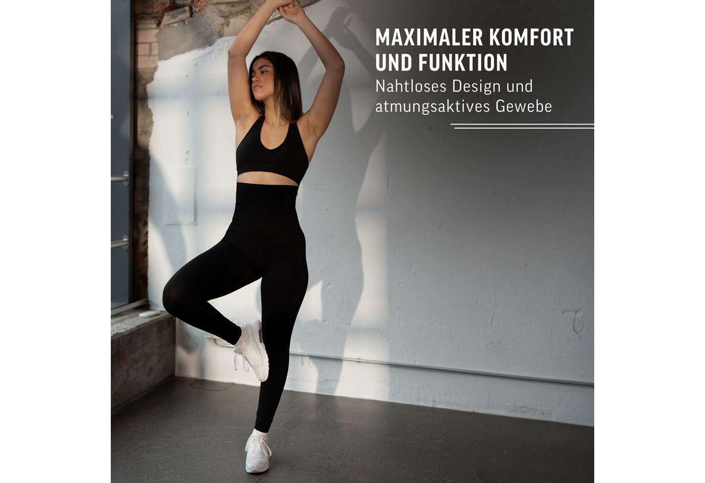 Smilodox Leggings Lenia, Nahtlose High Waist Sporthose, Scrunch-Effekt, Blickdicht Butt Lift Fitnesshose, elastisch figurformend, Yoga Freizeit Workout – Bild 3 von 5