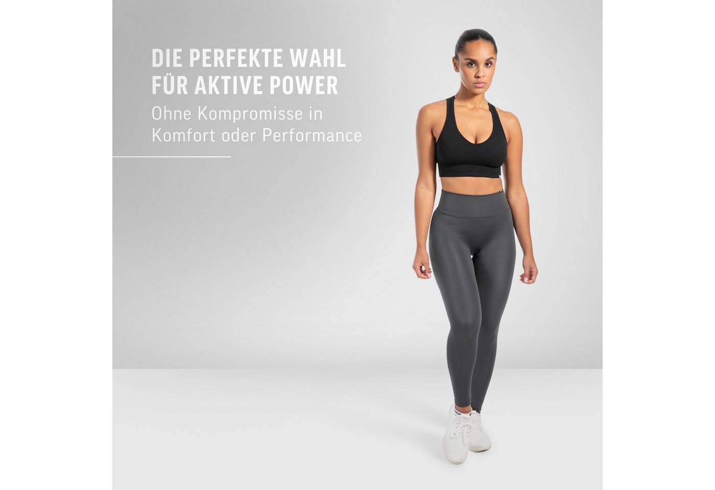 Smilodox Leggings Selina, High Waist Shaped Fit Yogahose, elastisches Material Blickdichte Push-Up Yoga Leggings, elastisch, seamless, Workout Gym – Bild 3 von 5