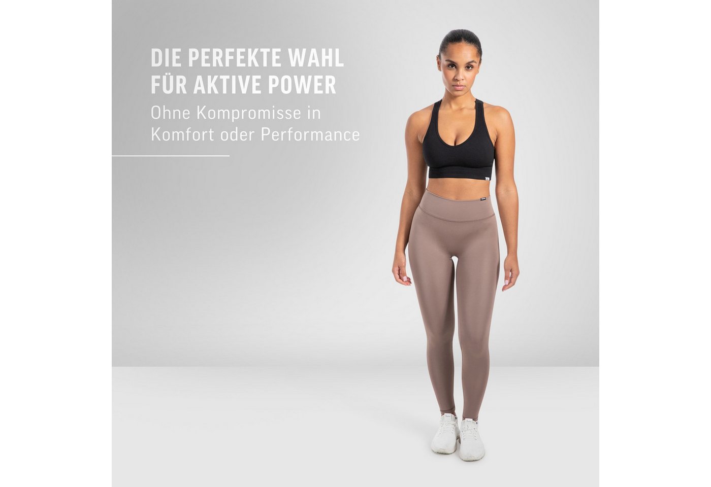 Smilodox Leggings Selina, High Waist Shaped Fit Yogahose, elastisches Material Blickdichte Push-Up Yoga Leggings, elastisch, seamless, Workout Gym – Bild 3 von 5