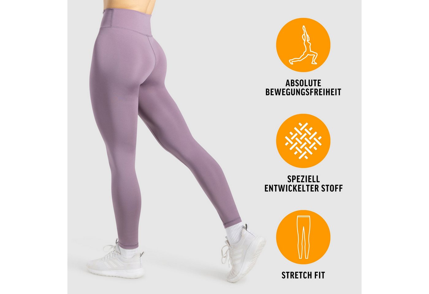Smilodox Leggings Selina, High Waist Shaped Fit Yogahose, elastisches Material Blickdichte Push-Up Yoga Leggings, elastisch, seamless, Workout Gym – Bild 2 von 5